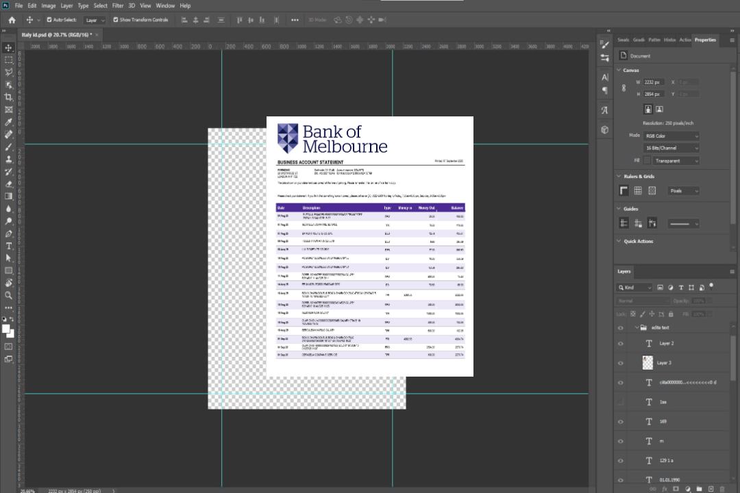 Relevé de compte courant de l'organisation de la Bank of Melbourne Format Word et PDF template Relevé de compte courant de l'organisation de la Bank of Melbourne Format Word et PDF template